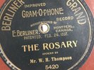 BERLINER GRAM-O-PHONE THE ROSARY Mr. W.H. THOMPSON FEB. 24 1897 MONTREAL