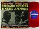 Richard Holmes & Gene Ammons - Groovin' With Jug LP - Pacific Jazz Red Wax VG+