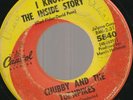 CHUBBY AND THE TURNPIKES I KNOW THE INSIDE STORY B/W I DIDN'T TRY SOUL 45 VG/VG-