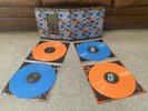 Rolling Stones Steel Wheels Live New Jersey Orange Blue Coloured Vinyl 4LP NM/NM