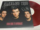 Alkaline Trio From Here to Infirmary Signed Red Black Swirl Vinyl LP Autographed