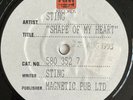 STING -Shape Of My Heart/A Day In The Life- Unreleased 7” Test Pressing (Vinyl)