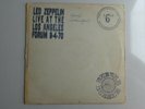 Led Zeppelin - Live At The Los Angeles Forum 33 RPM Rubber Drubber Records
