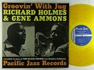 Richard Holmes & Gene Ammons - Groovin With Jug LP - Pacific Jazz Yellow Wax VG+