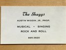 The Shaggs RARE ORIGINAL 1969 business card (Philosophy of the World)