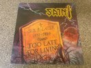 Saint Too Late For Living + Insert Rare Original USA LP
