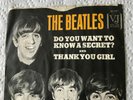 The Beatles DO YOU WANT TO KNOW A SECRET / THANK YOU GIRL oval 45 VJ - 587