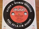 Rare Novelty Cardboard Record- Alfred E. Newman- It's A Gas- Mad Magazine