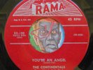 HEAR Continentals 45 You're An Angel / Giddy Up & Ding Dong RAMA R&B doo wop EX