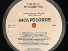 The Who MCA L33-1987 promotional 1978 LP Who Are You
