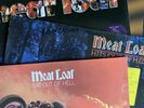 4 x meat loaf vinyl albums: Bat Out Of Hell, Hits-O-O-H, Live, Blind Before I St
