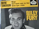 BILLY FURY 'MAYBE TOMORROW' EP 1959 ROCK N ROLL RNR BEAT