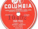 FRANKIE YANKOVIC & his Yanks Polka 78 RPM. Mark Polka