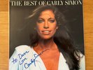 SIGNED CARLY SIMON - BEST OF LP