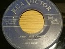 ELVIS PRESLEY- LAWDY,MISS CLAWDY/SHAKE,RATTLE AND ROLL. Blue Label Canada.
