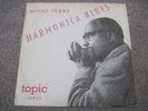 SONNY TERRY Harmonica Blues  1958    10 inch LP   TOPIC     superb EX