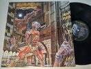 Iron Maiden Somewhere In Time lp hair metal guitar wasteland cyborg Eddie raw EX