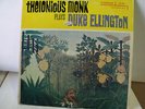 THELONIOUS MONK plays DUKE ELLINGTON LP12-201 RIVERSIDE RECORDS HI-FI 1956