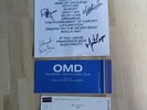 OMD Souvenir 31-10-19 Stage Set Play List Rare With VIP extras