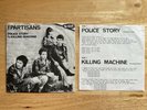 THE PARTISANS POLICE STORY 7 INCH VINYL SINGLE WITH INSERT PUNK Oi2 NO FUTURE
