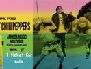 Red Hot Chili Peppers Amoeba Hollywood April 7, 2022 concert ticket + receipt