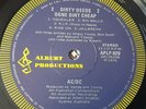 AC/DC Australian Albert:DIRTY DEEDS DONE DIRT CHEAP (APLP 020) Nr MINT