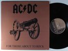 AC/DC For Those About To Rock ATLANTIC LP VG+ embossed gatefold b