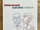 John Coltrane Thelonious Monk at Carnegie Hall LP