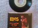 ELVIS PRESLEY RARE GRAY LABEL BURNING LOVE/ITS A MATTER OF TIME 45&PS NM VINYL