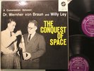 Wernher Von Braun & Willy Ley 2-Disc Lp The Conquest Of Space On Vox - Nm / Vg++