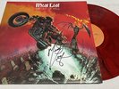 Meat Loaf Bat Out of Hell Vinyl Signed LP Autographed Red Smoke Target Exclusive