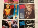 BUNDLE OF SIX BILLY IDOL 7” VINYL RECORDS HOT IN THE CITY, WHITE WEDDING, REBEL