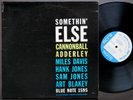 CANNONBALL ADDERLEY MILES DAVIS Somethin' Else LP BLUE NOTE BLP 1595 NY EAR MONO