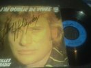 Autographe Johnny Hallyday Sur 45 Tours