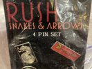 RUSH Snakes & Arrows 4 PIN SET
