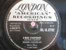 Eddie Cochran 78 RPM / C`Mon Everybody & Don`t Ever Let Me Go (16-1121)