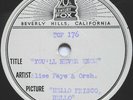 78 rpm ALICE FAYE - Soundtrack -