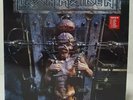 DOPPIO LP IRON MAIDEN THE X FACTOR 1995 UK 1st PRESS CLEAR VINYL + FOLDED POSTER