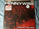 PENNYWISE LAND OF THE FREE RED w BLACK SPLATTER COLOR VINYL SEALED