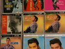 Elvis Presley 45 rpm EP records and cardboard picture sleeves