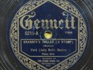 Ferd (Jelly Roll) Morton GENNETT 78 rpm record Grandpa's Spells 1923