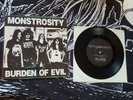 MONSTROSITY burden of evil 1ST PRESS VINYL EP death metal imperial doom massacre