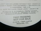 Tavares Supercharged LP USA **TEST PRESSING** WHITE LABEL PROMO [Ex/Vg]