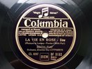 Edith Piaf : La Vie en Rose 78 RPM Columbia France DF 3152 Original