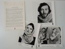 RICHARD & LINDA THOMPSON 1975 press kit w/ 3 photos & bio Pour Down Like Silver