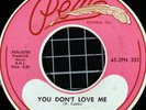 R&B Mod Soul 45 TOMMY RAYE You Don't Love Me 45 G + Rare 1964 Pen Records