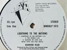 Diamond Head Lightning to The Nations 1980 Happy Face Records Label VINYL Album