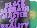 BLACK SABBATH *rare green vinyl* master of reality WARNER LP hard rock metal