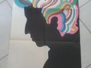BOB DYLAN GREATEST HITS MILTON GLASER FOLD OUT* POSTER INSERT ONLY* VG