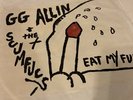 GG ALLIN & The Scumfucs -EAT MY FUC  Rare GG Record  Blood Records EMF JABBERS